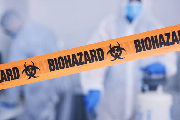 Professional Biohazard Cleanup technician working in Reddick, FL
